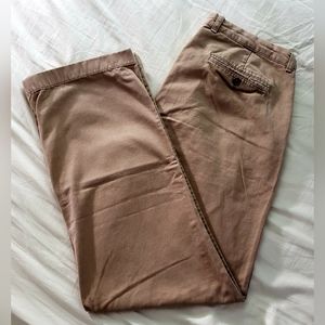 J. Crew Tan Regular Fit Flat Front Chino Pant